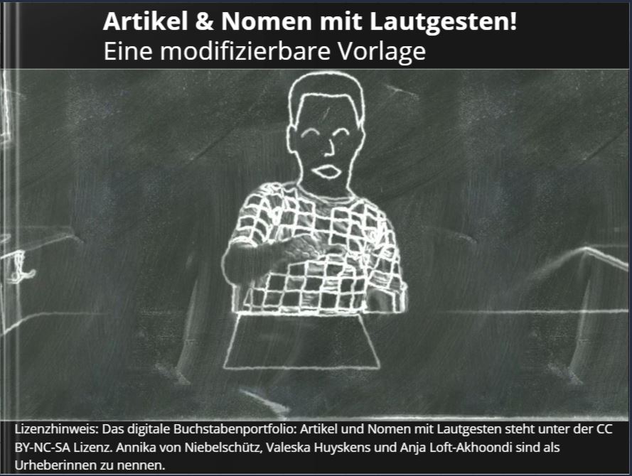 Buchstabenportfolio
