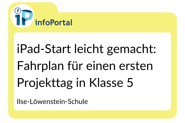 iPad-Start leicht gemacht: Fahrplan für einen ersten Projekttag in Klasse 5
