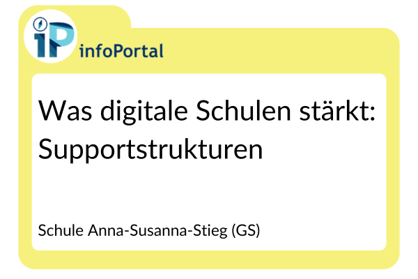 Was digitale Schulen stärkt: Supportstrukturen